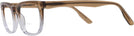 Rectangle Crystal Brown Gradient Pioneer Bifocal View #3