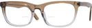 Rectangle Crystal Brown Gradient Pioneer Bifocal View #1