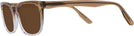 Rectangle Crystal Brown Gradient Pioneer Progressive Reading Sunglasses View #3