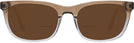 Rectangle Crystal Brown Gradient Pioneer Bifocal Reading Sunglasses View #2