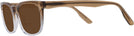 Rectangle Crystal Brown Gradient Pioneer Bifocal Reading Sunglasses View #3