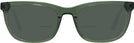 Rectangle Crystal Green Pioneer Bifocal Reading Sunglasses View #2