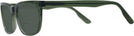 Rectangle Crystal Green Pioneer Bifocal Reading Sunglasses View #3