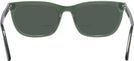 Rectangle Crystal Green Pioneer Bifocal Reading Sunglasses View #4