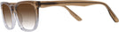 Rectangle Crystal Brown Gradient Pioneer w/ Gradient Bifocal Reading Sunglasses View #3