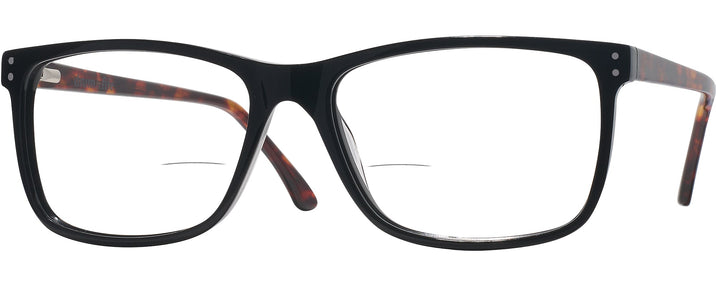 Square Black W/ Tortoise Temples Trail Blazer Bifocal View #1