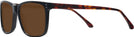 Square Black W/ Tortoise Temples Trail Blazer Progressive Reading Sunglasses View #3