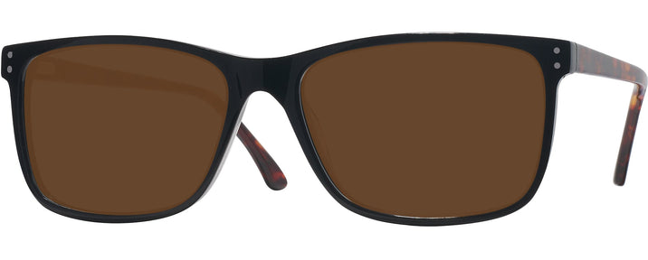 Square Black W/ Tortoise Temples Trail Blazer Progressive Reading Sunglasses View #1