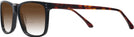 Square Black W/ Tortoise Temples Trail Blazer w/ Gradient Bifocal Reading Sunglasses View #3