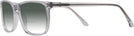 Square Crystal Grey Trail Blazer w/ Gradient Bifocal Reading Sunglasses View #3