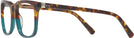 Square Tortoise Green Woodcutter Single Vision Full Frame View #3