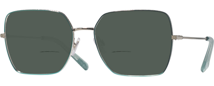 Oversized,Square Silver/azure Dolce &amp; Gabbana 1323 Bifocal Reading Sunglasses View #1