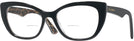 Cat Eye Black On Leo Brown Dolce &amp; Gabbana 3360 Bifocal View #1