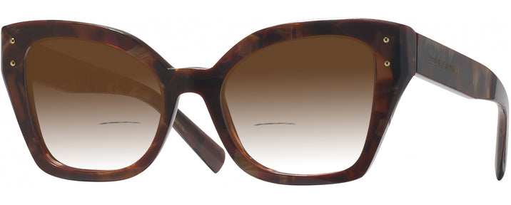 Butterfly Pearl Havana Brown Dolce &amp; Gabbana 3386 w/ Gradient Bifocal Reading Sunglasses View #1