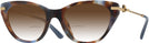 Butterfly Havana Blue Dolce &amp; Gabbana 3428 w/ Gradient Bifocal Reading Sunglasses View #1