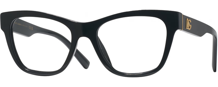 Square Black Dolce &amp; Gabbana 3430 Progressive No-Lines View #1
