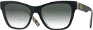 Square Black On Leo Brown Dolce &amp; Gabbana 3430 w/ Gradient Bifocal Reading Sunglasses View #1