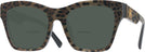 Square,Oversized Leo Brown On Black Dolce &amp; Gabbana 4512 Bifocal Reading Sunglasses View #1