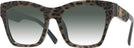 Square,Oversized Leo Brown On Black Dolce &amp; Gabbana 4512 w/ Gradient Progressive Reading Sunglasses View #1
