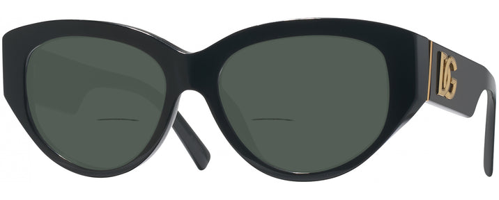 Cat Eye Black Dolce &amp; Gabbana 4514 Bifocal Reading Sunglasses View #1