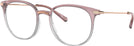 Round Pink Pastel Gradient Crystal Dolce &amp; Gabbana 5071 Single Vision Full Frame View #1