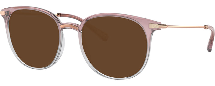 Round Pink Pastel Gradient Crystal Dolce &amp; Gabbana 5071 Progressive Reading Sunglasses View #1