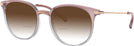 Round Pink Pastel Gradient Crystal Dolce &amp; Gabbana 5071 w/ Gradient Bifocal Reading Sunglasses View #1