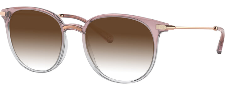 Round Pink Pastel Gradient Crystal Dolce &amp; Gabbana 5071 w/ Gradient Progressive Reading Sunglasses View #1