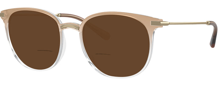 Round Camel Gradient Crystal Dolce &amp; Gabbana 5071L Bifocal Reading Sunglasses View #1