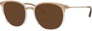 Round Camel Gradient Crystal Dolce &amp; Gabbana 5071L Bifocal Reading Sunglasses View #1