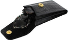  Black Embossed Leather Duo Case View #1