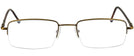 Rectangle Gold Eurospec 30 Single Vision Full Frame View #2