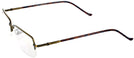 Rectangle Gold Eurospec 30 Single Vision Full Frame View #3