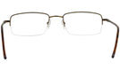 Rectangle Gold Eurospec 30 Single Vision Full Frame View #4