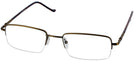 Rectangle Gold Eurospec 30 Single Vision Full Frame View #1