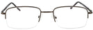 Rectangle Brown Eurospec 31 Single Vision Full Frame View #2