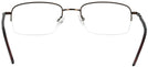 Rectangle Brown Eurospec 31 Single Vision Full Frame View #4