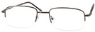 Rectangle Brown Eurospec 31 Single Vision Full Frame View #1