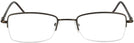 Rectangle Brown Eurospec 32 Single Vision Full Frame View #2
