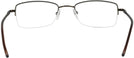 Rectangle Brown Eurospec 32 Single Vision Full Frame View #4