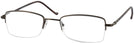 Rectangle Brown Eurospec 32 Single Vision Full Frame View #1