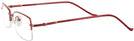 Rectangle Red Eurospec 32 Single Vision Full Frame View #3