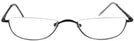 Rectangle Black Eurospec 39 Single Vision Half Frame View #2