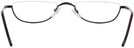 Rectangle Brown Eurospec 39 Single Vision Half Frame View #4