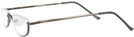 Rectangle Gunmetal Eurospec 39 Single Vision Half Frame View #3