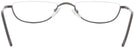 Rectangle Gunmetal Eurospec 39 Single Vision Half Frame View #4