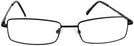 Rectangle Black Eurospec 40 Single Vision Half Frame View #2