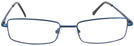 Rectangle Blue Eurospec 40 Single Vision Half Frame View #2