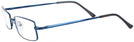 Rectangle Blue Eurospec 40 Single Vision Half Frame View #3