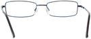 Rectangle Blue Eurospec 40 Single Vision Half Frame View #4